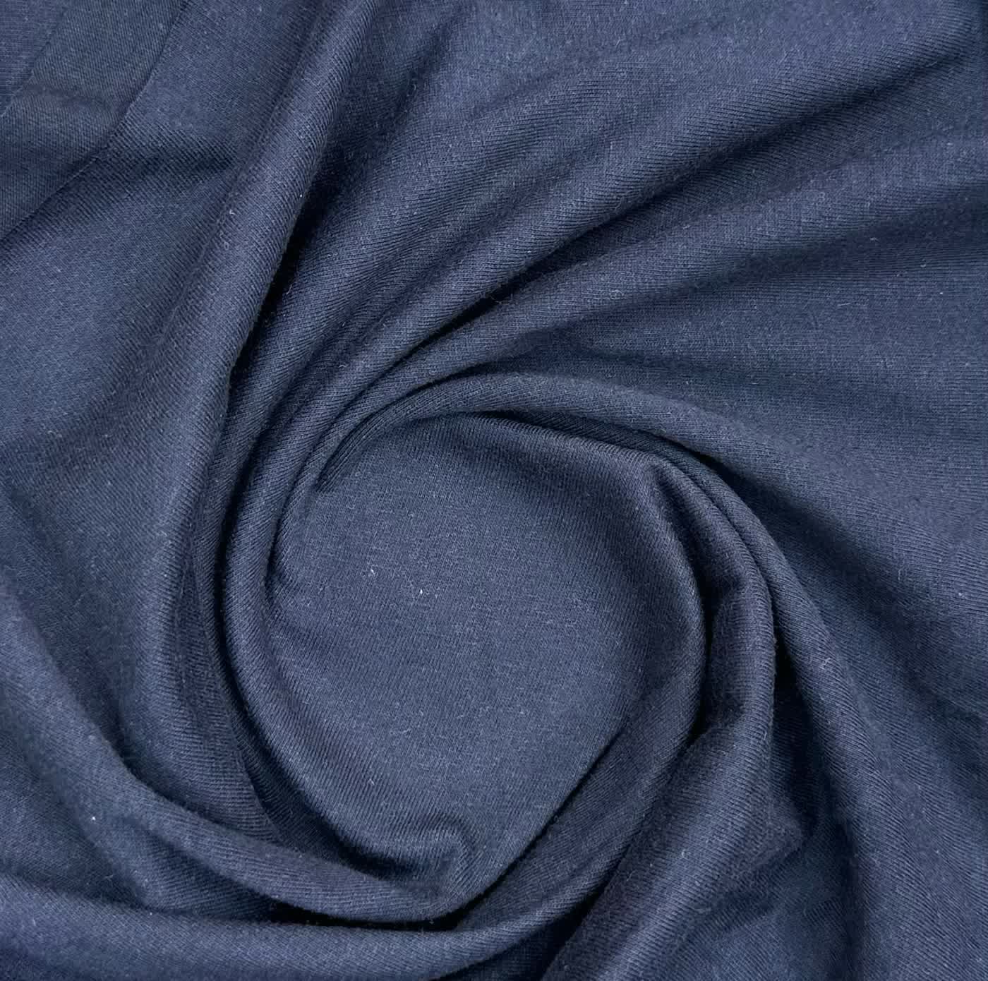 Single jersey OE w kolorze ciemnogranatowym